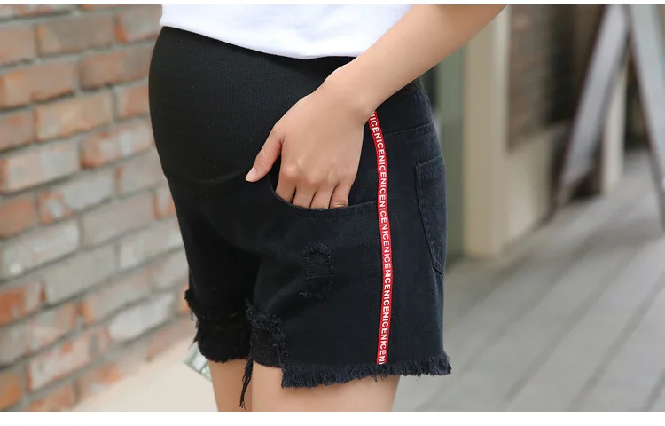 Корейская мода для беременных женщин Шорты летние леггинсы одежда для беременных живота укороченные штаны Горячая беременности спортивная одежда