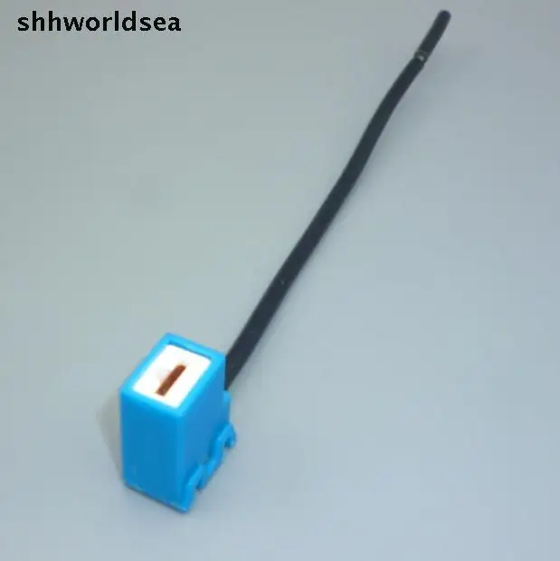 Shhworldsea H1 H3 Женский Керамическая Plug 50 шт. фар автомобиля Жгуты проводки держатель лампы разъем переходник