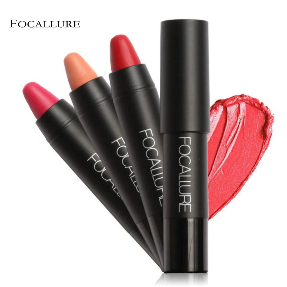 

FOCALLURE 19 Colors Optional Matte Lipstick Lips Makeup Cosmetics Waterproof Lip Tint for Women Fashion Lips Makeup Lipstick