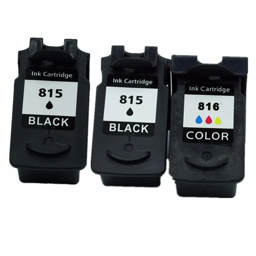 

3 Pack Ink Cartridges For Canon PG-815 XL PG-815XL PG 815 PG815 CL-816 CL816 Pixma MX358 MX368 MX418 MX428 MX348 Inkjet Printer