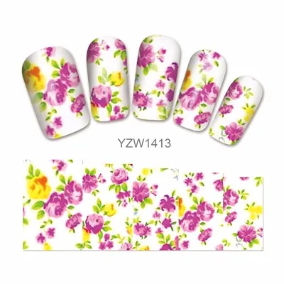 WUF 1 лист на выбор переводные наклейки для ногтей с водными знаками наклейки для украшения DIY Инструменты для ногтей красоты