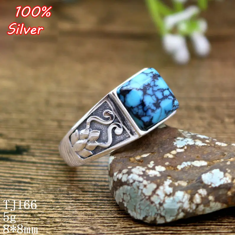 Кольцо из серебра 925 пробы с регулируемыми заготовками 8 х8 мм|antique silver|ring settingjewelry
