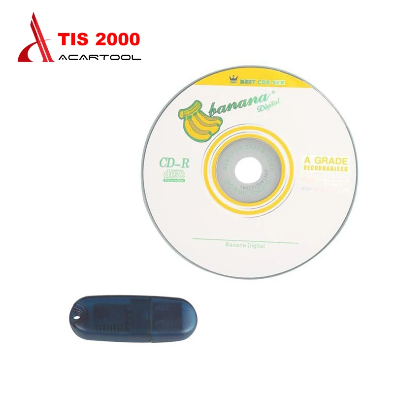 

2016 Lowest Price TIS2000 CD and USB KEY for GM TECH2 for GM Car Model for GM TIS2000 TIS 2000 Software USB dongle free shipping