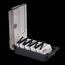 Large Capacity Card Holder Box Organizer Holder with Dividers Index Tabs for Business Loyalty Plastic Credit Cards Business Men