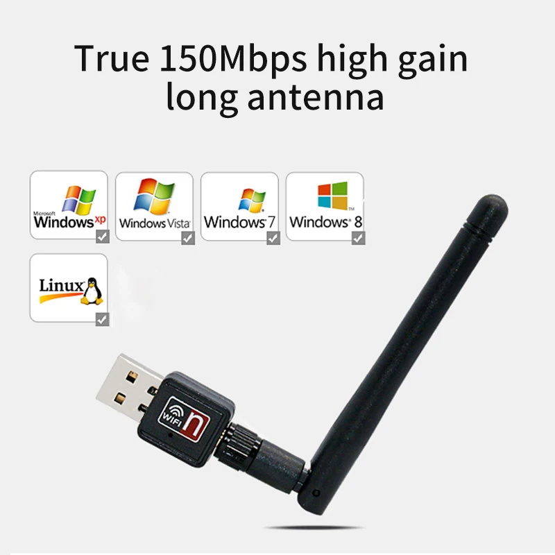 Cioswi Wi-Fi приемник беспроводной USB Wifi адаптер Ethernet Wifi Интернет антенна усиленный сетевой сигнал Lan 2dBi сетевая карта