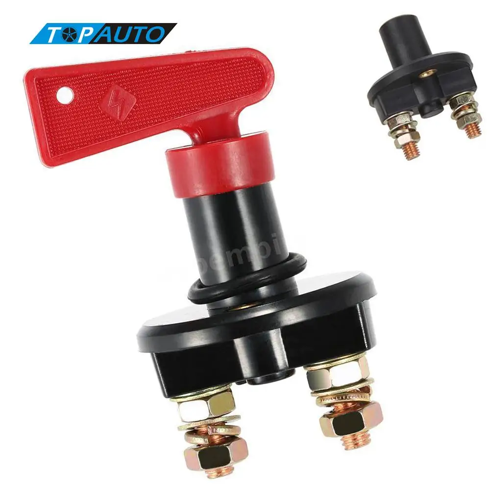 

Car Truck Vehicle Battery Disconnect Cut Off Rotary Switch Brass Terminals for VW Golf MK4 Ford Focus 2 BMW E46 E93 Opel Astra H