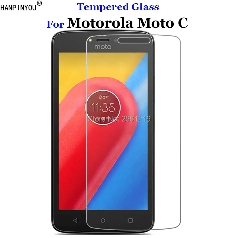 Для Motorola Moto C закаленное стекло 9H 2.5D Премиум Защитная пленка для экрана XT1750 XT1754