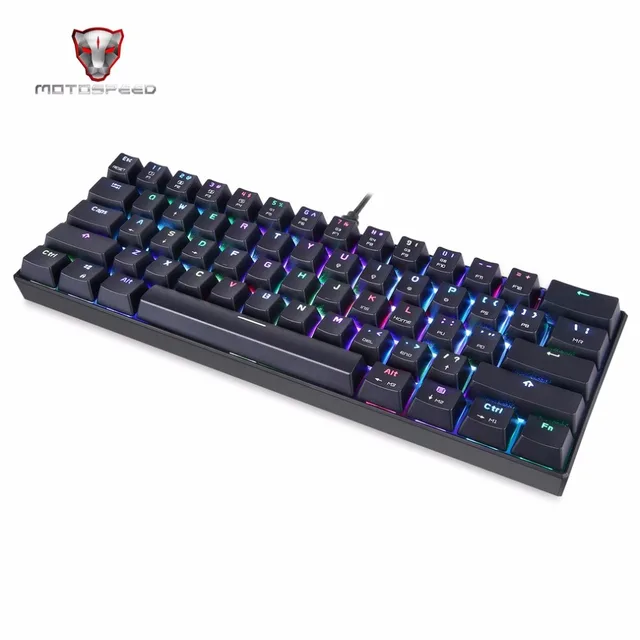 Best Offers Motospeed 61 Keys Mechanical Keyboard CK61 RGB LED Backlight Wired Gaming Keyboard for PC Desktop Tablets Best Offers Motospeed 61 Keys Mechanical Keyboard CK61 RGB LED Backlight Wired Gaming Keyboard for PC Desktop Tablets