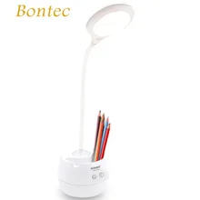 

Bontec New LED Table Lamp Night Light 2 in 1 Desk Lamp Pen/Phone Holder Book Reading Light Eye Protect Light For Students Adult