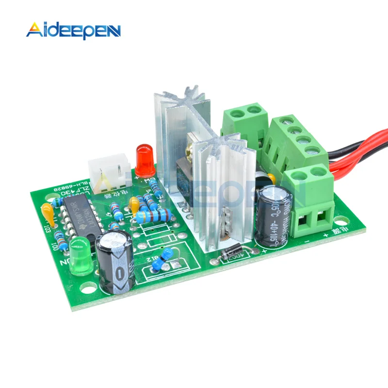L0371 6-30V 80W 10A Reversible DC Motor Speed Controller Adjustable PWM Speed Regulator with Control Switch Potentiometer dc motor speed controller motor speed controller electric motor speed controller