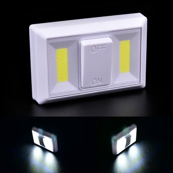 

New Battery Operated COB LED Light Wall Lamp Lighting Decoration Outdoor Wall Lamp Modern Home Cordless Switch