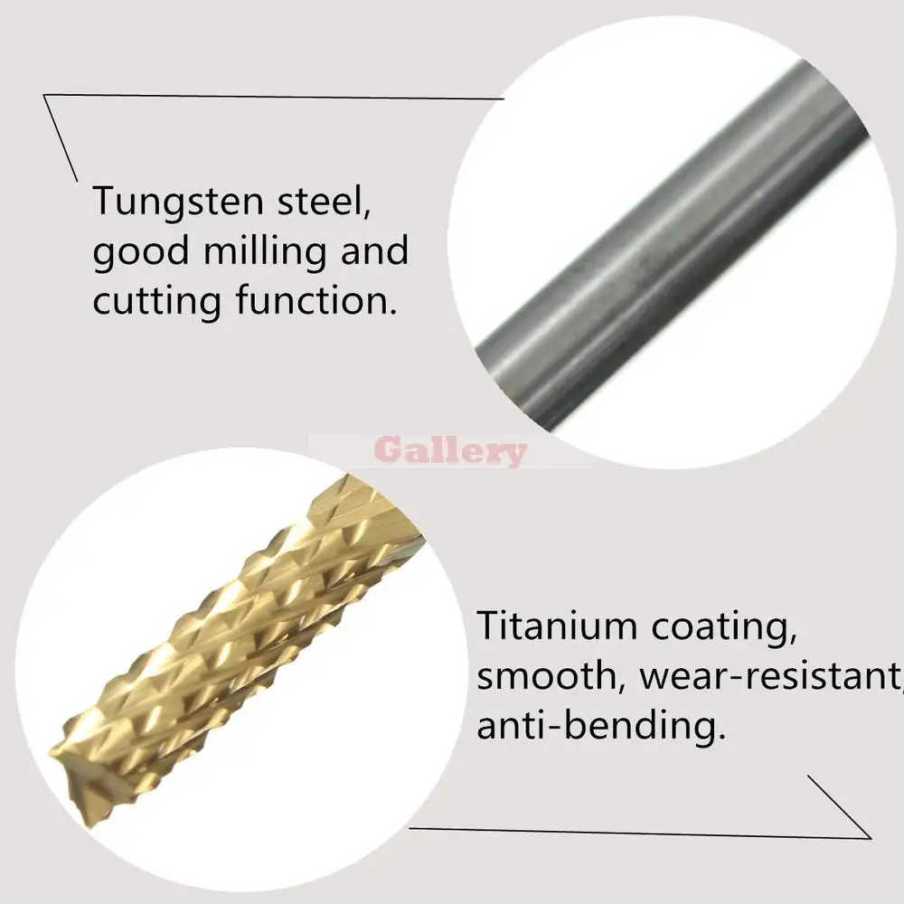 10 шт. 1.5мм-3 175 мм твердосплавная Концевая мельница гравировальные биты для ЧПУ роторные заусенцы 3 Шлифовальная Машина зуборезная фреза 1