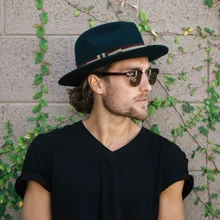 Зимняя шерстяная шляпа-канотье в стиле ретро с плоским верхом для женщин, мужская фетровая шляпа Chapeu de Feltro Gambler Prok Pie Fedora с модным бантом 20