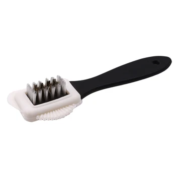 

1 PCS Multifunction 3 Side Shoe Cleaning Brush Suede Nubuck Black S Shape Boot Shoes Cleaner Household Shoe Cleaning Brush