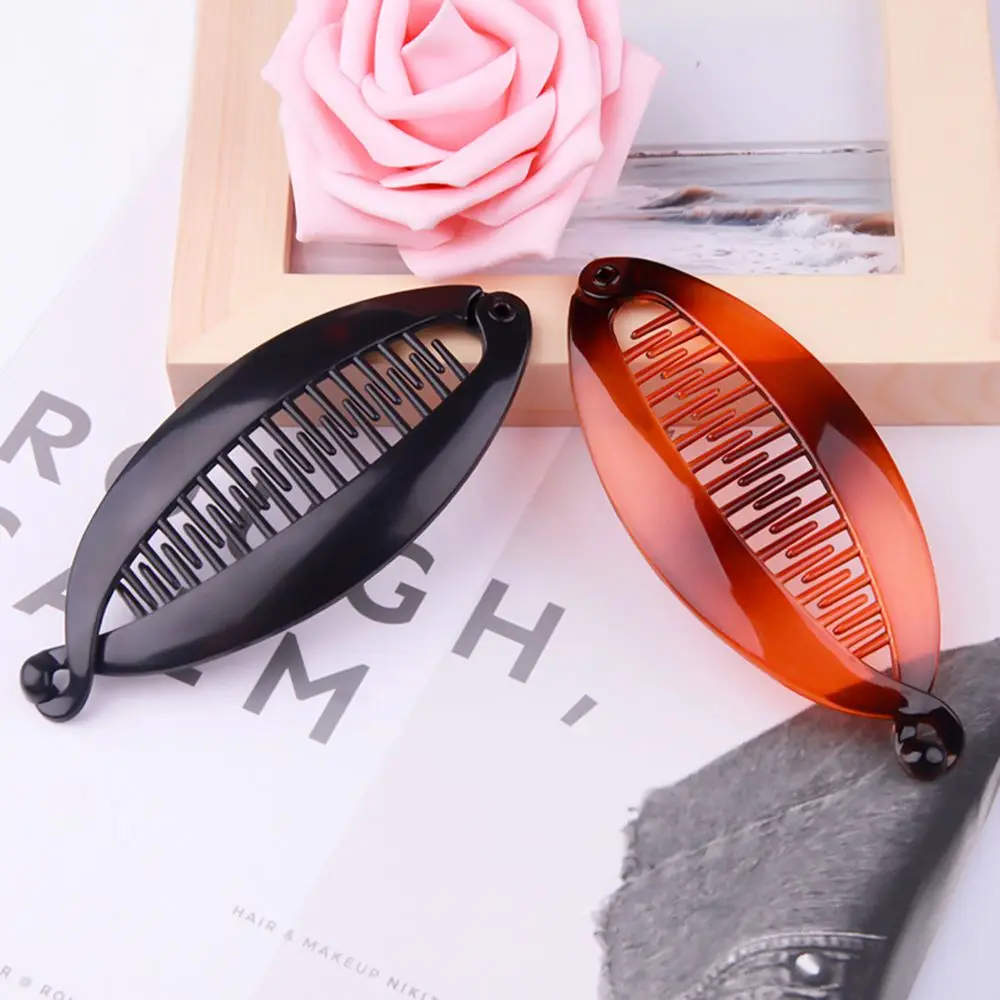 

1PC Fish Shape Pearl Rhinestone Hair Claw Clips Hair Jewelry Banana Barrettes Hairpins Hair Accessories For Women Clips 3 Size