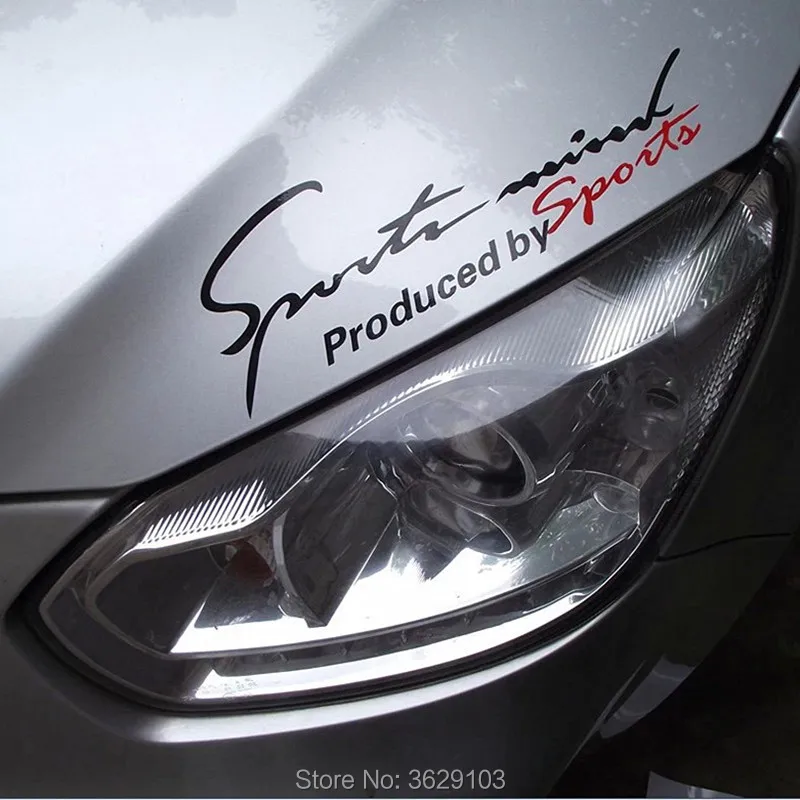 Sports Car Light Eyebrows Stickers Decorative Accessories