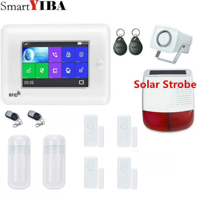 Беспроводной Комплект охранной сигнализации SmartYIBA 3G WCDMA WIFI RFID|Комплекты для