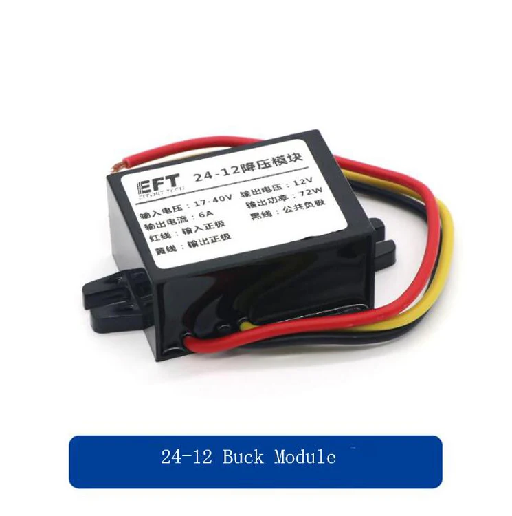 1PCS EFT 24V-12V 6A / 48V-12V 8A Buck Module Water Pump Power Supply Buck Converter Step-down Module for DIY Agricultural Drone