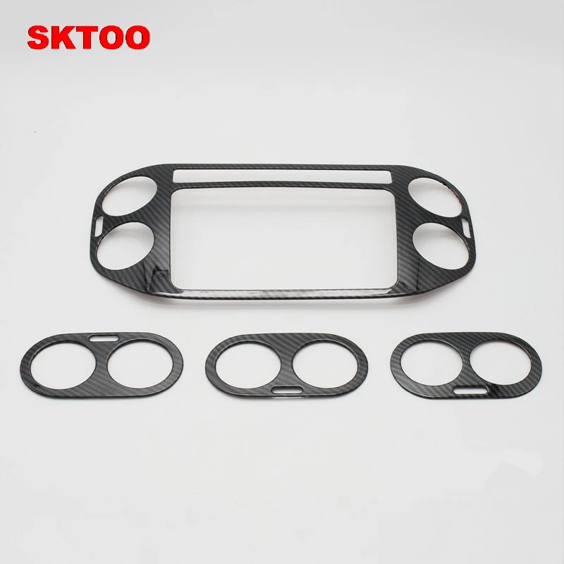 

SKTOO For Volkswagen vw Tiguan 2010-2015 air conditioning vent decorative frame outlet panel trim cover for tiguan accessories