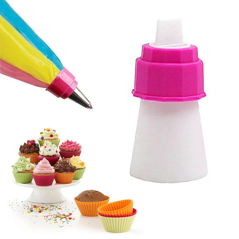 

Plastic Icing Piping Bag Nozzle Converter Durable Cream Coupler Pastry Nozzles Adaptor Cake Baking Decorating Tools Converter