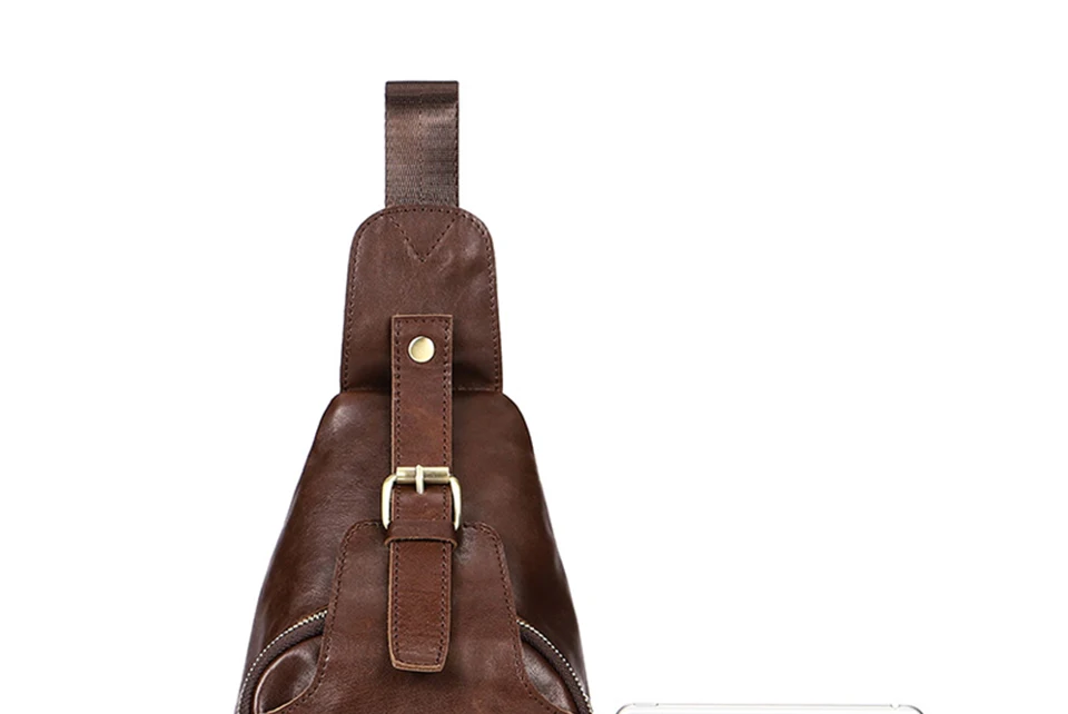 genuine leather men bag zipper crossbody bag sling bag men chest pack men messenger bags (32)