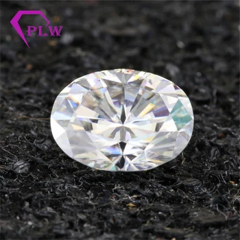 

Low price best quality 1.5 carat 6*8 mm D color oval ice crushed cut moissanite offering certification for ring