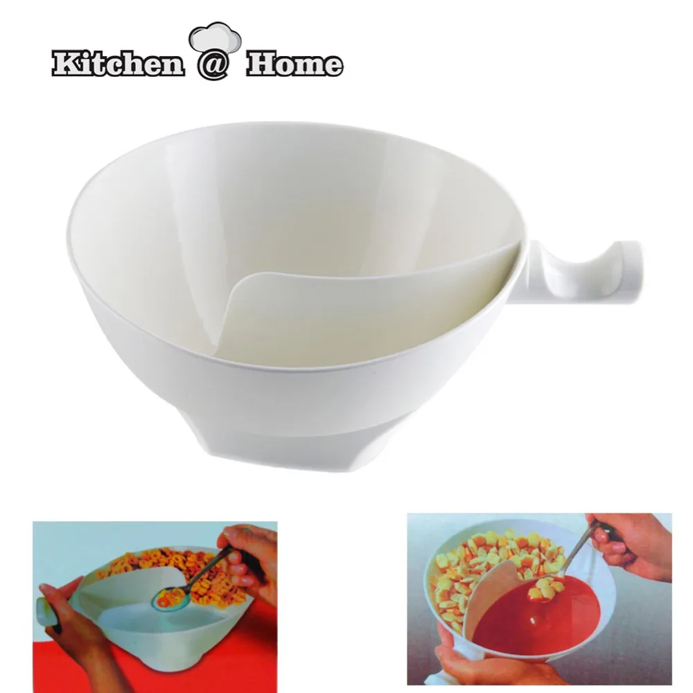 2 Compartments Food Grade PP Plastic Bowl 12OZ Capacity Top Rack