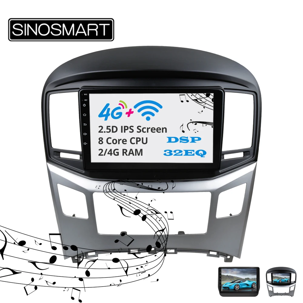 Perfect Sinosmart Android 8.1 2Din IPS/QLED 2.5D screen car gps radio navigation player for Hyundai H1 2011-2019 0 Perfect Sinosmart Android 8.1 2Din IPS/QLED 2.5D screen car gps radio navigation player for Hyundai H1 2011-2019 0