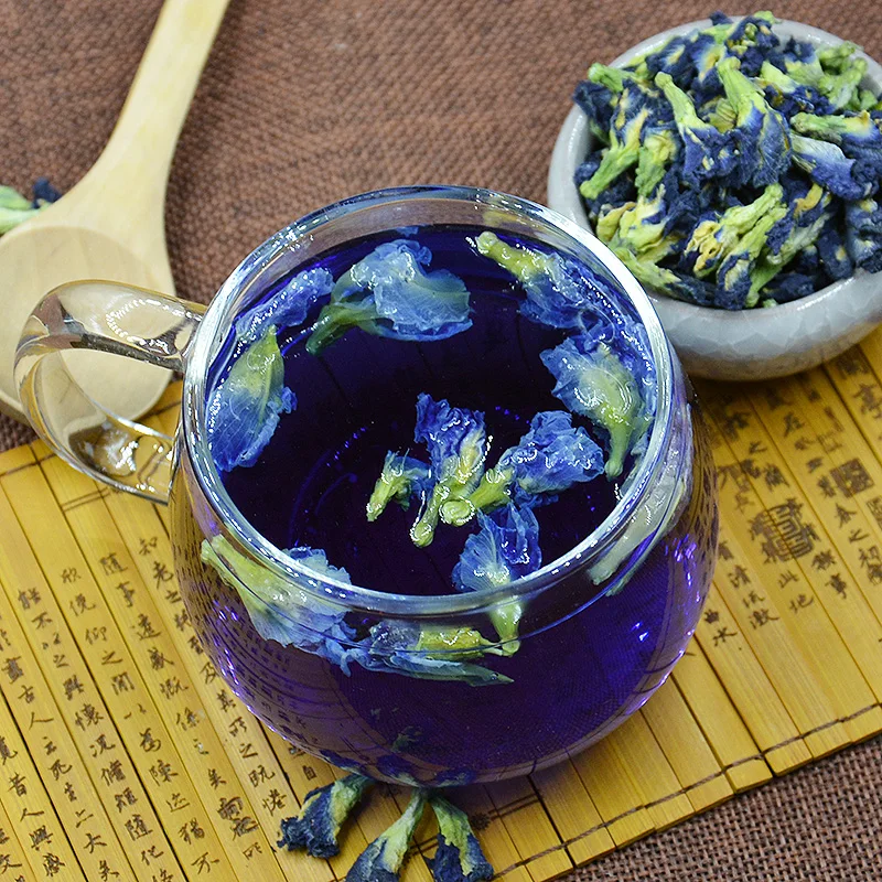 100gbag High Quality Tea Blue Butterfly Pea Tea Dry