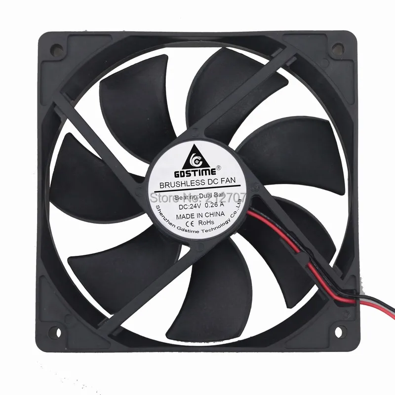 120MM 24V 2Pin 120MM x 25MM 120x120x25mm 12025S Motor Brushless DC Cooling Fan