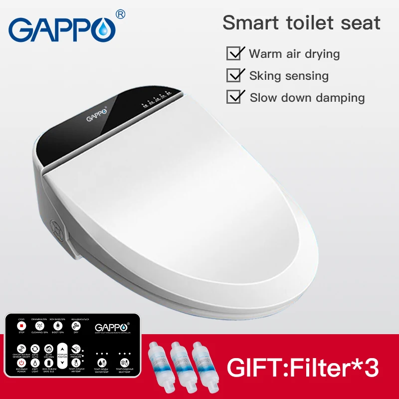  GAPPO smart toilet seats toilet seat cover bidet Electric toilet seat cover warm clean seat cover i - 33051113177