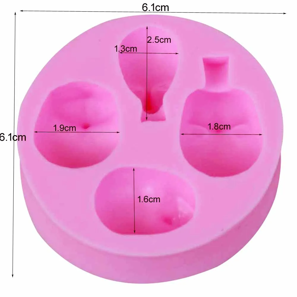 Новое поступление, Детская силиконовая форма для лица, шоколадная полимерная глина, ремесленные формы ручной работы, форма для сахарного ремесла, инструменты для выпечки m845