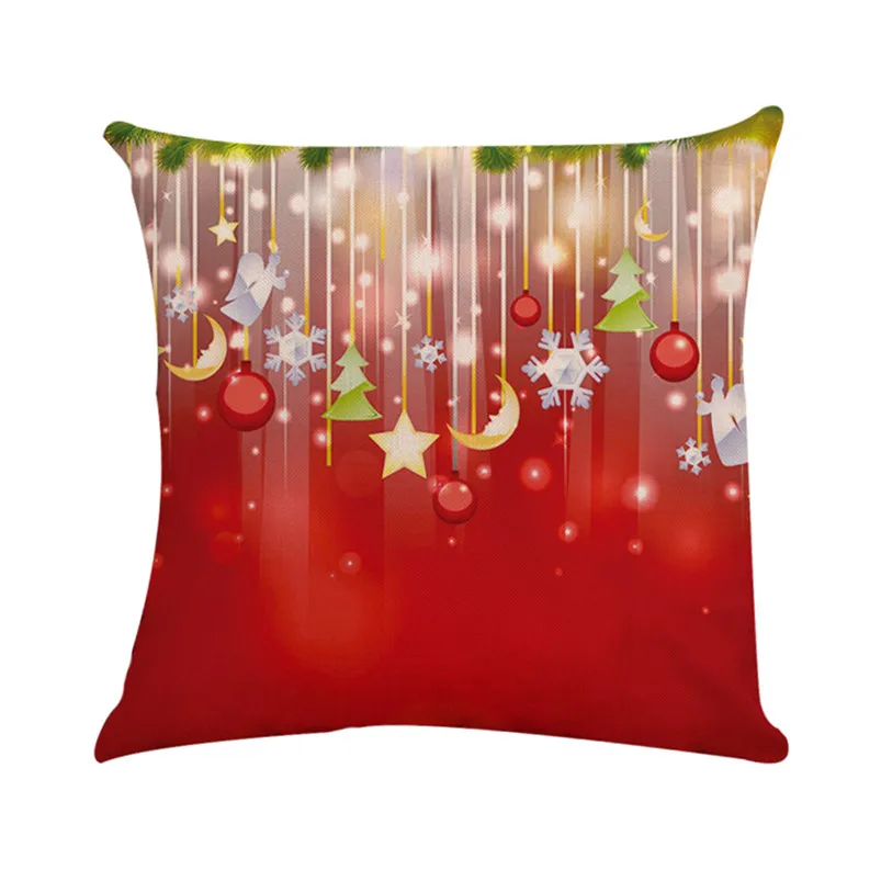 Fashion Christmas Pillow Case Square Pillow Cover Cushion Case Toss Pillowcase Hidden Zipper Closure For home decor #4o31 (4)