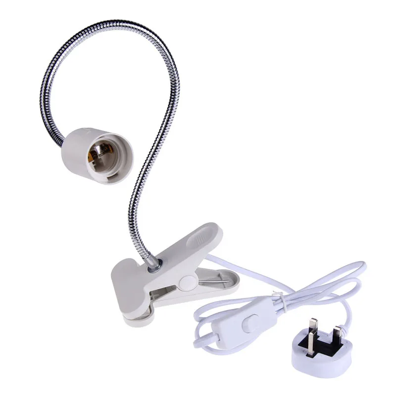 Professional Lamp Base Flexible Adjustable E27 LED Lamp Holder On off Switch 50Cm Power Cable