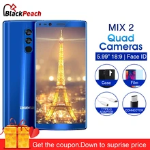 Doogee Mix 2 5.99'' FHD+18:9 Mobile Phone Andorid 7.1 Octa Core 6GB RAM 128GB ROM 16MP+13MP Dual Camera Fingerprint Smartphone(China)