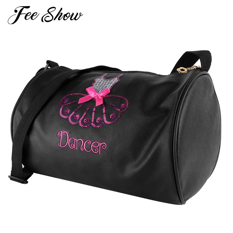 

Adorable Kids Girls Ballet Dance Bag Shiny Sequins Embroidered Dress Dance Bag Duffle Elegant Ballerina Ballet Bag Shoulder Bags