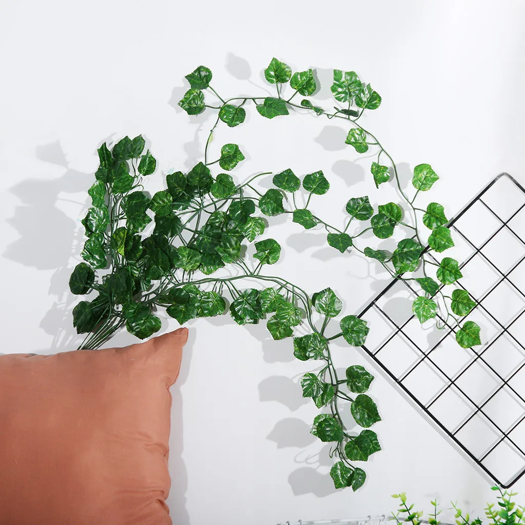 

Artificial Ivy Leaf Garland Plants Vine Fake Foliage Flowers Home Decor 3D Diy Flower Shape Acrylic Wall Sticker Modern Stickers