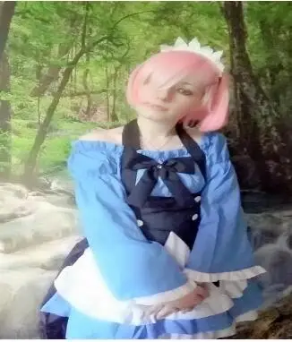 Re: Life in a другой мир от Zero Rem Ram женский костюм для косплея Girl голубой фартук
