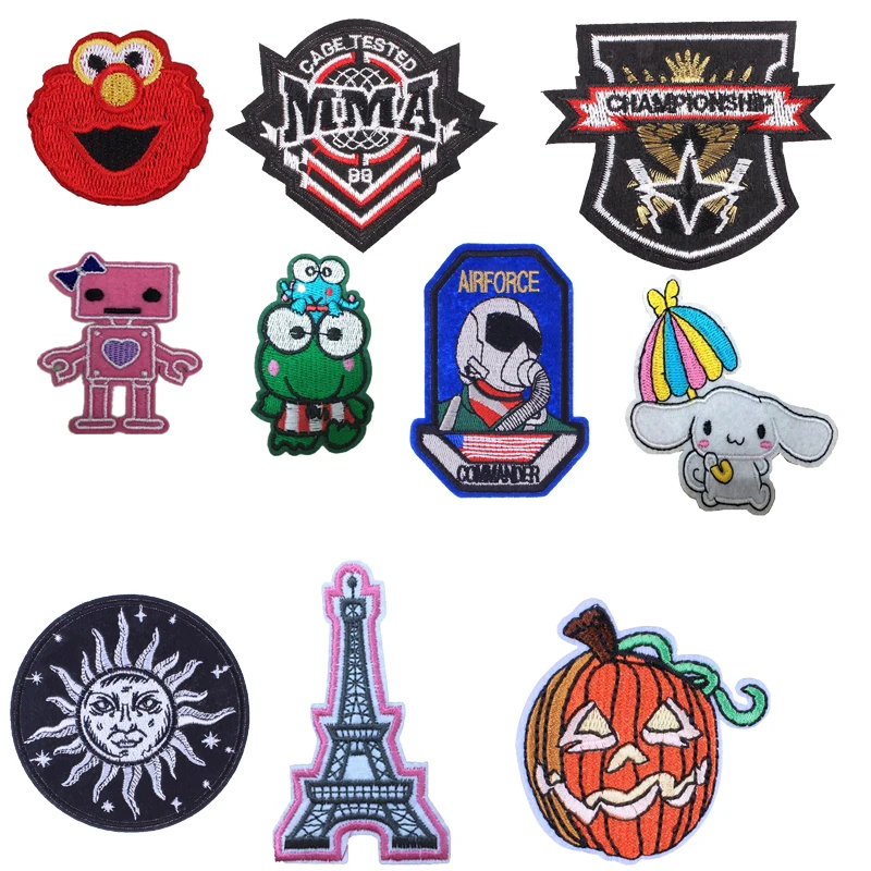 

1 Pcs Flag Riverdale Alien Astronaut Sewing Iron on Patches Star Wars Embroidered Patches for Clothes Sesame Street Jacket E