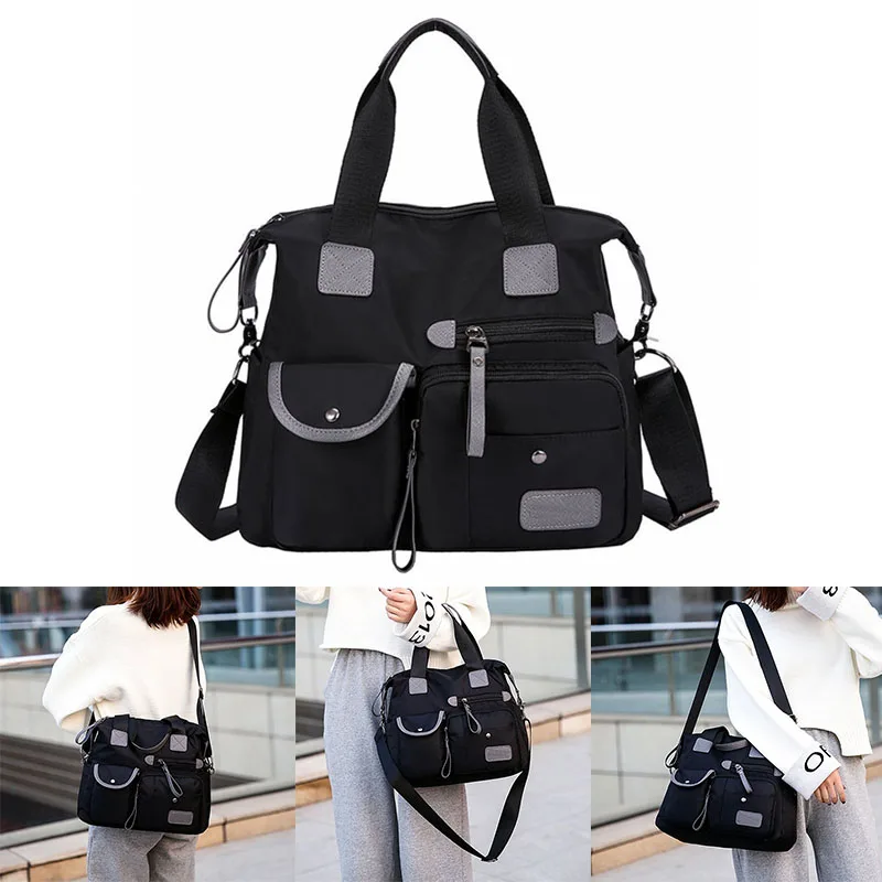 

2018 New Casual Women Lady Shoulder Bag Handbag Nylon Large Capacity Zipper Fashion for Travel BS88