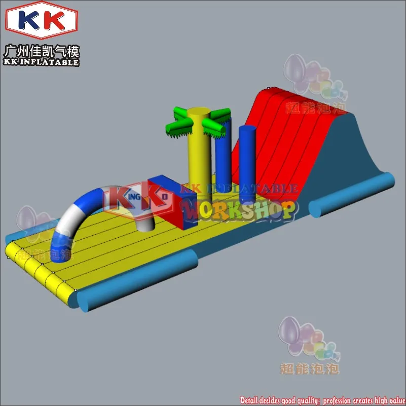 

CE Certificate Inflatable Floating Obstacle Equipment, Inflatable Floating Water Obstacle Course For Pool