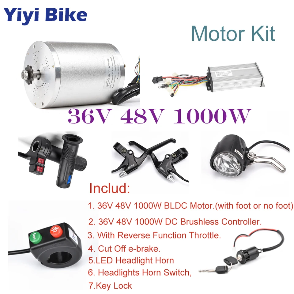 48v 1000w bldc motor kit