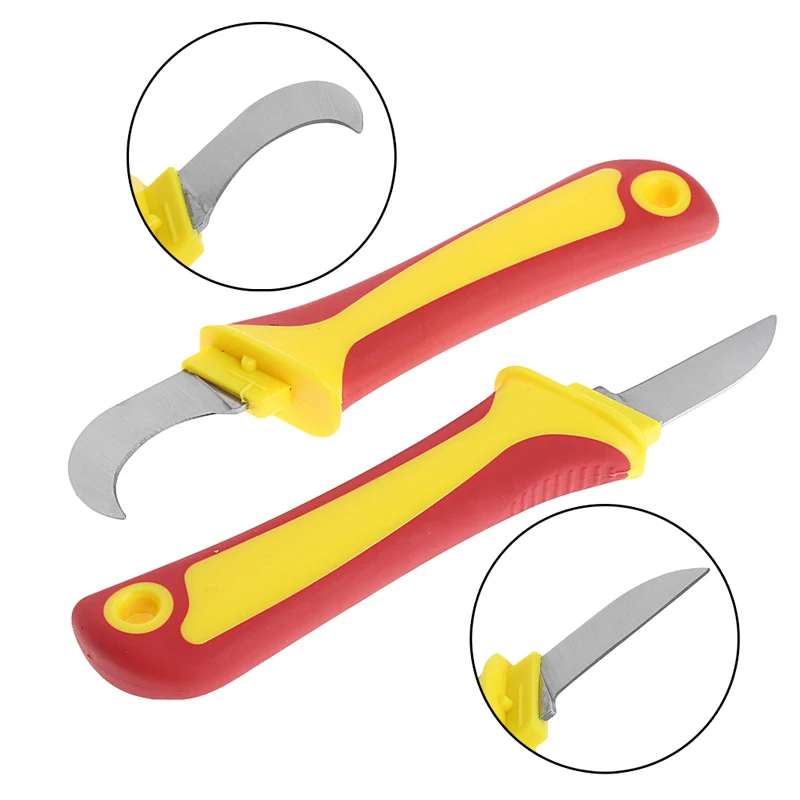 1 шт. нож электрика отрезной инструмент Ремонтный инструмент крюк нож пластиковая рукоятка