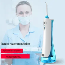 Электрический Перезаряжаемые Портативный полости рта очиститель/Путешествия зубная нить для чиски полости рта/для Qralcare воды Палочки голубой цвет