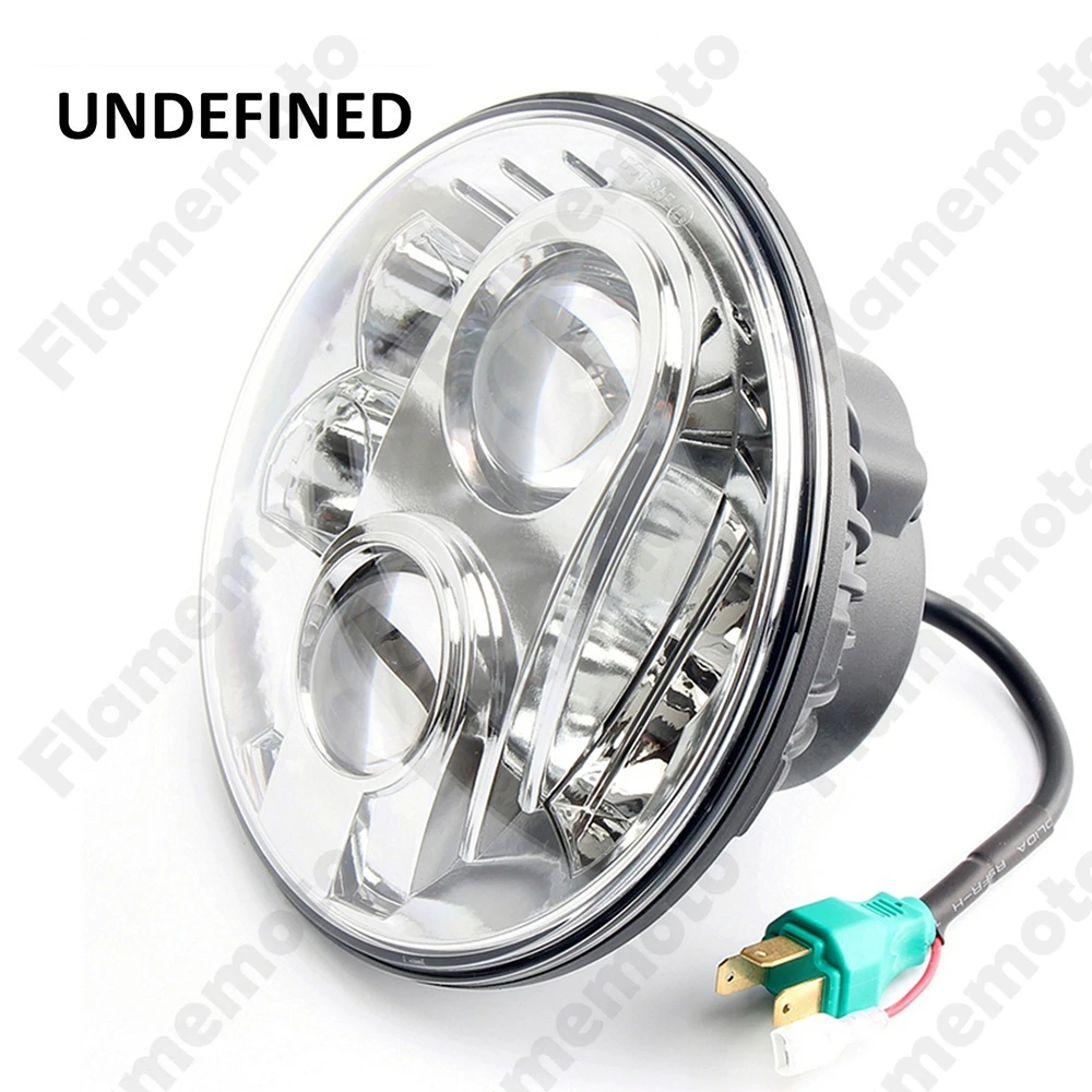 

Motorbike 7" 80W LED Projector Daymaker High Low Beam Headlight Lamp DRL For Harley Breakout FXSB Chrome -I UNDEFINED