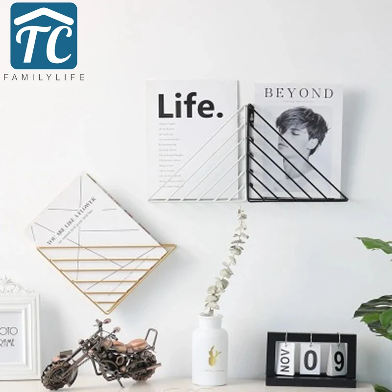 الحديثة سلك مجلة صحيفة كتاب ملف سلة رف الحائط آخر تخزين منظم الأوروبية نمط الديكور جدار جبل