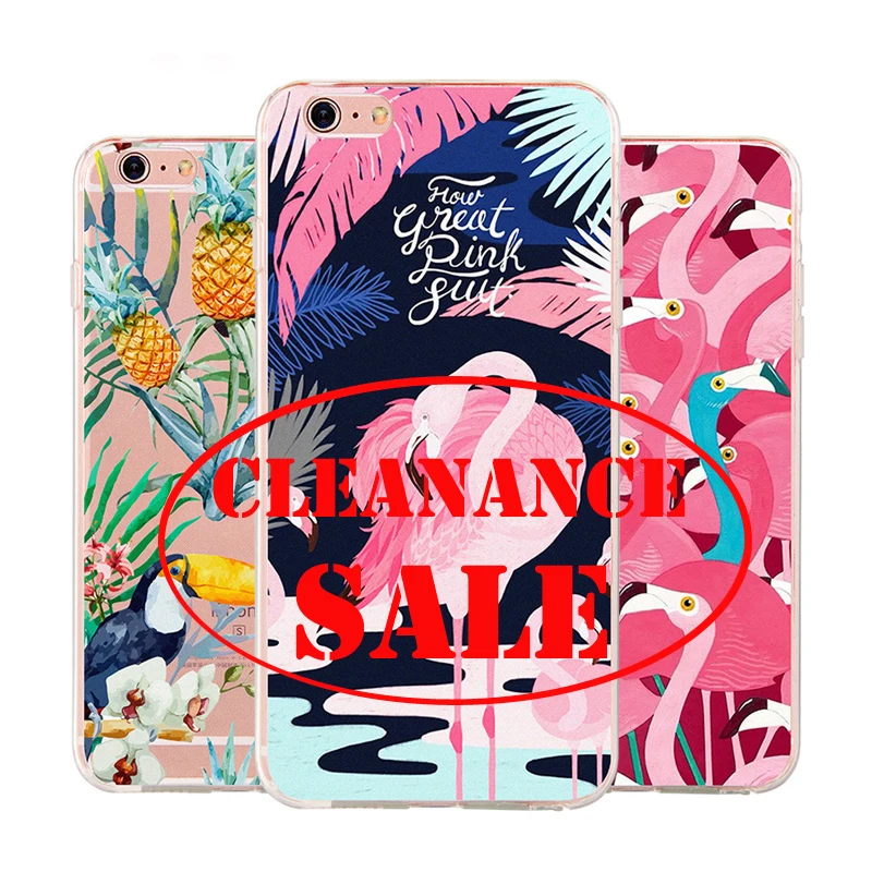 

Case For iPhone 6 6s 7 8 Cover Case Fashion Cartoon Flamingo Pineapple Case For iPhone 6 6s 7 Plus Lovely Cute Bird Funda Coque