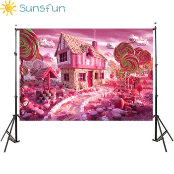 

Sunsfun 7x5FT Vinyl Photography Backdrop Fairy Tale Castle Computer Printed Children Background for Photo Studio 220cm X 150cm