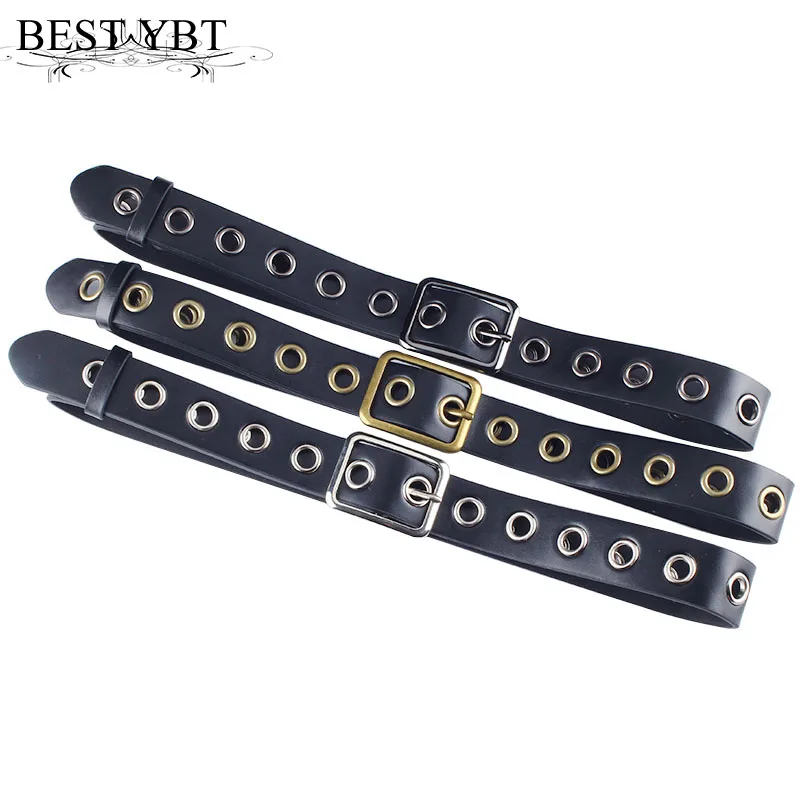 

Best YBT Women belt trend fashion Imitation leather Alloy pin buckle belt casual rivet decoration Women casual cowboy belt