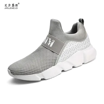 

Running Shoes for Men 2019 New Spring Autumn Male Light Soft Sneakers Shoes Men Slip on Gym Sport Fitness Shoes Men Plus Size 45